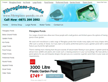 Tablet Screenshot of fibreglass-ponds.co.uk